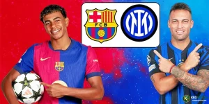 Inter và Barcelona thi đấu tại Champions League